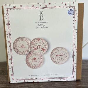 Ed by Ellen Degeneres and Royal Doulton Christmas plates